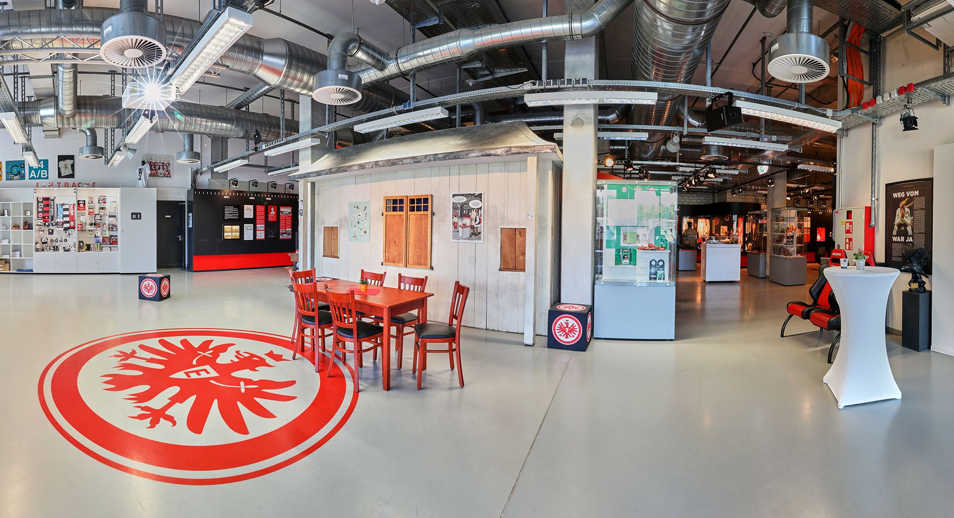 Das Eintracht Frankfurt Museum befindet sich in der Haupttribüne des Deutsche Bank Park. © Eintracht Frankfurt Museum